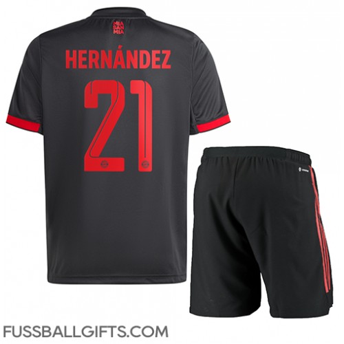 Bayern Munich Lucas Hernandez #21 Fußballbekleidung 3rd trikot Kinder 2022-23 Kurzarm (+ kurze hosen)